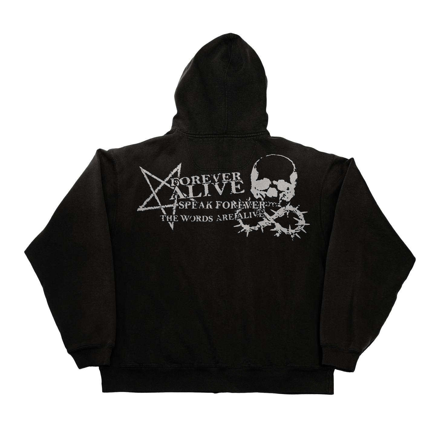 Skull Zip-Up Hoodie