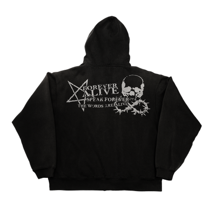 Skull Zip-Up Hoodie